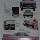 1959 Pink Cadillac Convertible American Dream Car Calendar Page w/Nice Pictures