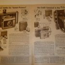 1962 Vintage Ad Pages for Polaroid Electric Eye Land Cameras~J66~110B~J33~900