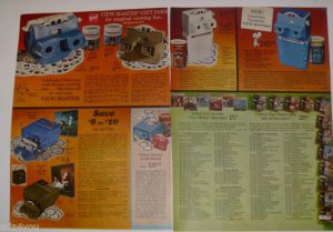 1972 Disney Theatre View-Master Stereo Viewers/Access List of Reels Catalog Ad