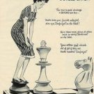 1952 Sanforized Ad Pg~Chess Board & Game Pieces Theme