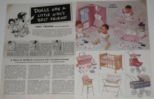 tiny tears doll 1950s
