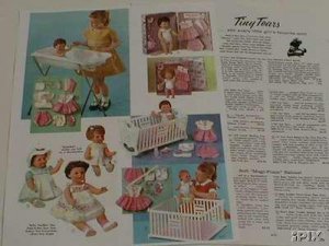 1962 Vintage Ideal A.C. TINY TEARS,Baby Toodles,Butterball Etc Doll Ad Pgs~1960s