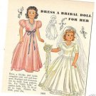 1949 Little Lady Bride etc Doll Pattern Ad/Advertisemnt