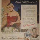 1950 Camel Cigarette Ad~TV/Singing Star Kyle MacDonnell