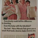 1967 TIDE Soap Blindfolded Lady Can Tell Difference Ad