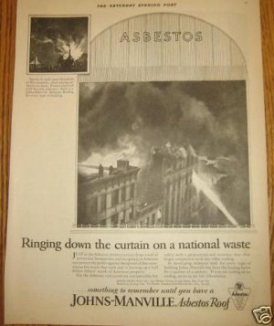 1920s Johns-Manville Asbestos Roof Roofing Ad~1926
