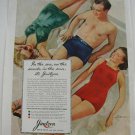 1940 Vintage Jantzen Swim Suits & Trunks Sun Clothes Ad~Sarra~1940s Fashion