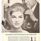 1965 Clairol Colorfast Hair Shampoo Ad~Enrico Caruso