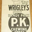1926 Vintage Wrigley's Peppermint Flavor Chewing Gum Ad