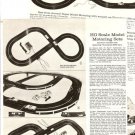 1965 Vintage Catalog Ad Pages for AURORA Scale Model Motoring Sets, Etc.~1960s
