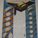 1937 Gruen Curvex Etc Watch Ad~Many pictured w/prices