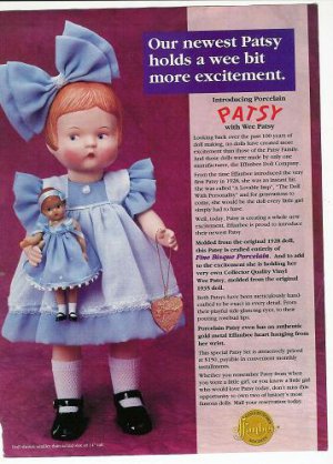 1996 Effanbee Patsy w/Wee Patsy Doll Ad/Advertisement