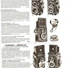 50s Vintage Camera Ad~Rollei/Rolleiflex/Yashica/Minolta/Argus/Kodak/Ansco/Spartu