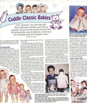 Article/Pics/Info on Cuddly Classic Baby Dolls