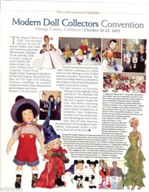 Article/Pics/Info on 2005 Modern Doll Collectors Convention~Orange County CA