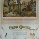 1954 Old Crow Whiskey Print Ad~Daniel Webster Visits James Crow's Distillery~50s