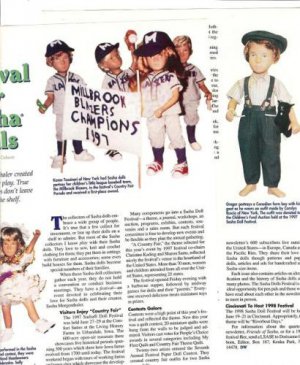 Article/Info on 1997 Urbandale IA Sasha Doll Festival