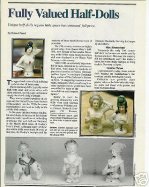 Article/Pics/Info/Ad~Collectible Half-Dolls