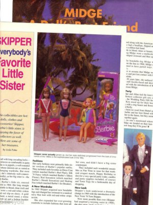 Article/Pictures/Information on Skipper (Barbie's Little Sister) & Friend Midge