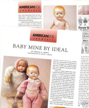 Article/Pictures/Information on Ideal Baby Mine Doll