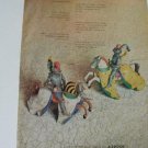 AZROCK Asbestos Tile Print Ad~Fencing~Fencers~Horses
