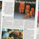Interesting '94 Article/Pictures/Information on Russian Matryoshka Nesting Dolls