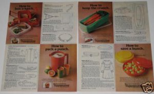 How to...Tupperware Ad~Colorful items Pictured