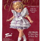 Effanbee Doll Company 14" Polka Dots & Posies Toni Doll Ad Page~Sooooooo Cute!