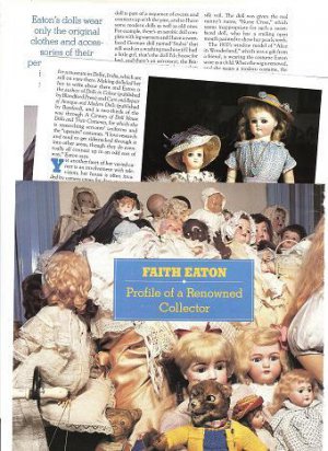 Interesting Article/Pics/Info on Faith Eaton Dolls