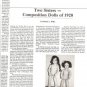 Interesting 1987 Article on Composition Dolls of 1920