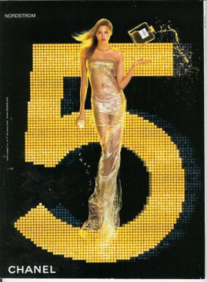 Interesting Nordstrom Chanel No/Number 5 Perfume/Parfum Ad/Advertisement