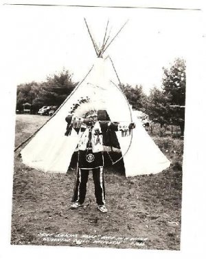 Native American Indian Chief Tepee Photo~Wisconsin Dell