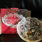 WALTHERGLAS "SILENT NIGHT" 3-TOED BOWL...7 1/4"  BRAND NEW IN THE BOX