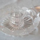 ONEIDA CRYSTAL "ROSE SOUTHERN GARDEN" CHAMBER STICK