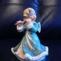 GREEN GOEBEL WEIHNACHT BLONDE  ANGEL PLAYING FLUTE