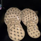 @@ AUTHENTIC POLISH POTTERY 6 DESSERT PLATES....DONT MISS OUT****