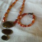 Necklace with pendant and bracelet set