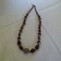 Beautiful brown colored glass pearls and acrylic beaded necklace