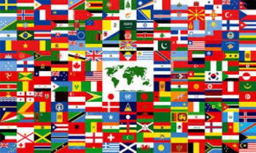 United Nations Complete Set of 193 Stick Flags