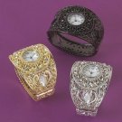 SCROLLWORK BANGLE WATCH AVAILABLE IN GOLDTONE ONLY