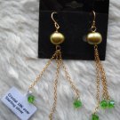 Sterling Silver Pearl Green Earrings
