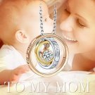 Engraved "I Love You Mom" Mother Gift Necklace