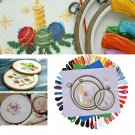 3 Embroidery Starter Kit for Beginners Stamped Cloth Cross Stitch Set DIY Craft