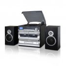 Trexonic 3-Speed Vinyl Turntable Home Stereo System with CD Player