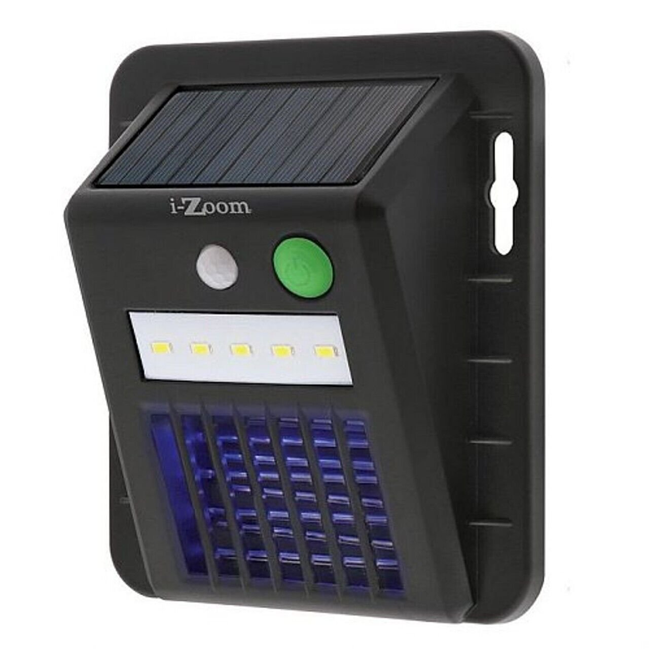 RECHARGEABLE ZAPPING LIGHT, SOLAR MOTION WITH BUG ZAPPER