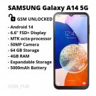 Samsung Galaxy A14 5G SM-A146U - 64GB - Black (Factory Unlocked) Used