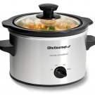 Elite Cuisine MST525 1.5Qt. Mini Slow Cooker in Stainless Steel