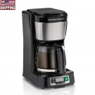 Programmable Hamilton Beach 5-Cup Drip Coffee Maker Front Fill