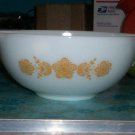 Vintage Pyrex Gold Butterfly 2 1/2 Quart Cinderella Mixing Bowl Nesting # 443