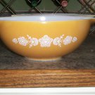 Vintage Pyrex BUTTERFLY GOLD Cinderella Mixing Bowl 444 4 Quart
